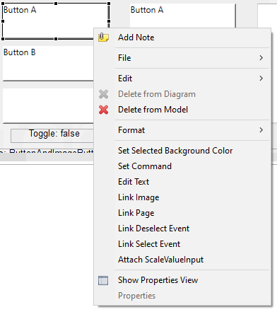 Context-Menu for components of type Button.
