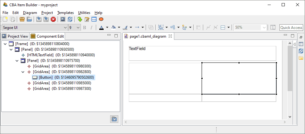 Component Edit view allows to select any component in the Page Editor.